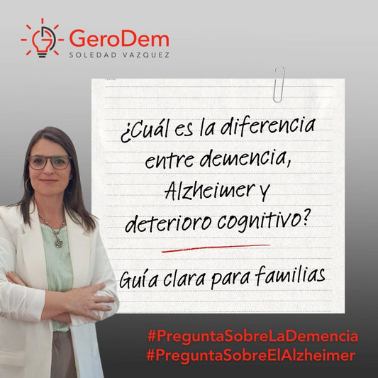 ¿Cuál es la diferencia entre demencia, Alzheimer y deterioro cognitivo?
